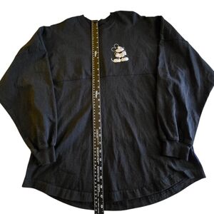Disney Black Long Sleeve Shirt with Mickey Mouse Embroidery Size M
